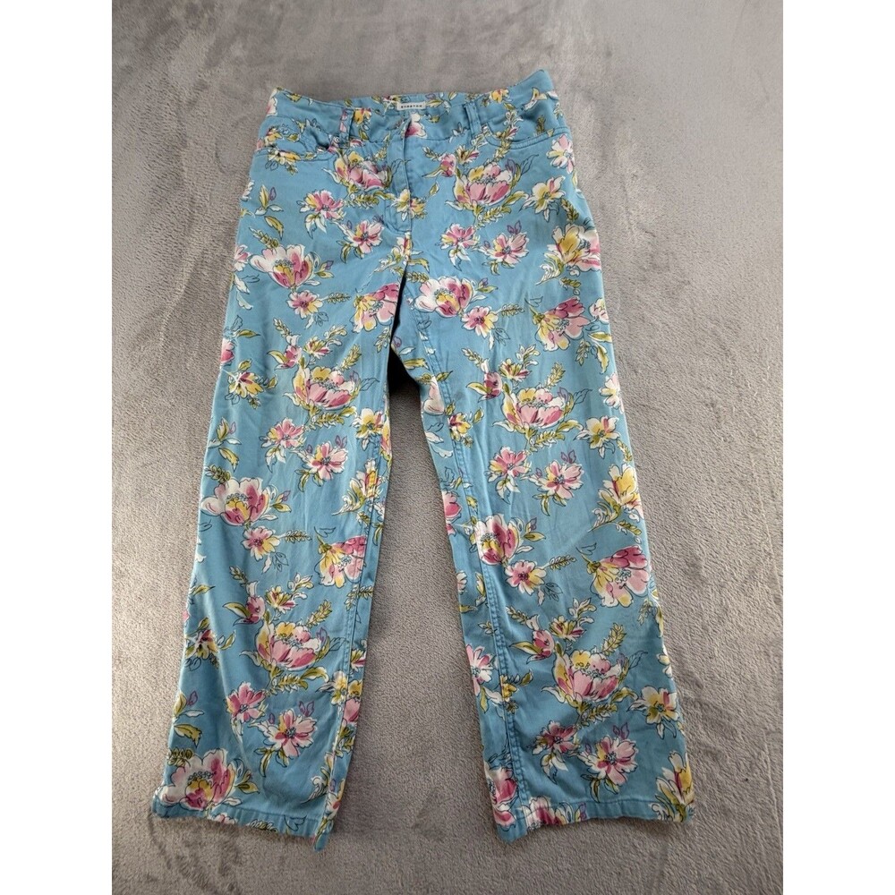 Jones New York Sport Floral Pants Women’s Size 4 Multicolor Cotton Trousers